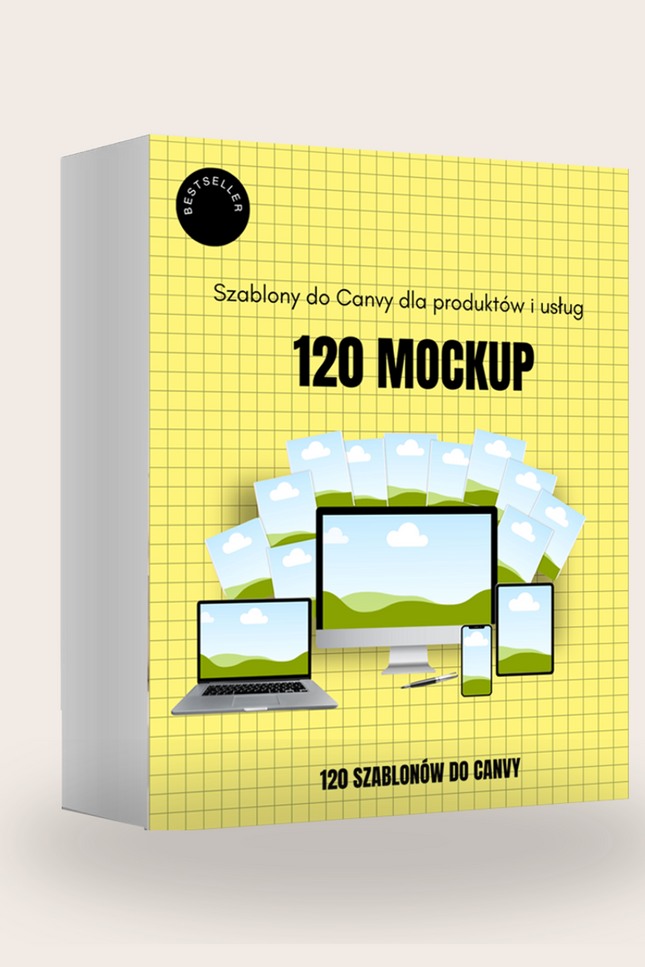Zestaw 120 Mockupów (Szablonów) do Canvy – Do Produktów  i Usług